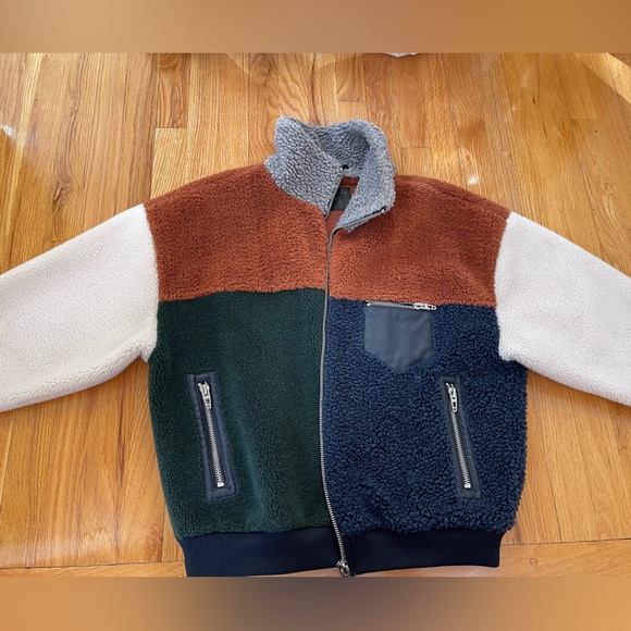 BlankNYC color block Sherpa jacket - Picture 1 of 4